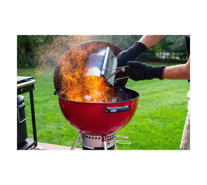 Weber Rapidfire Chimney Starter Lights Charcoal Quickly and Safely