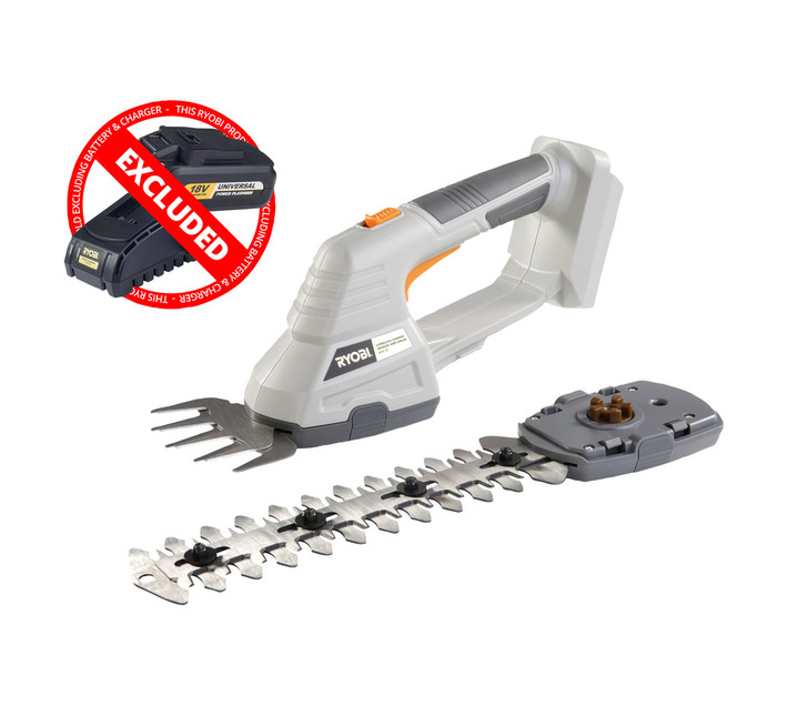 Ryobi Battery-Powered Cordless Pole Pruner and Hedger 2-in-1 – 18