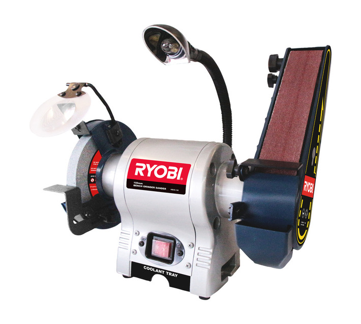 Ryobi 150mm Bench Grinder Sander (370W) Builders Tools and