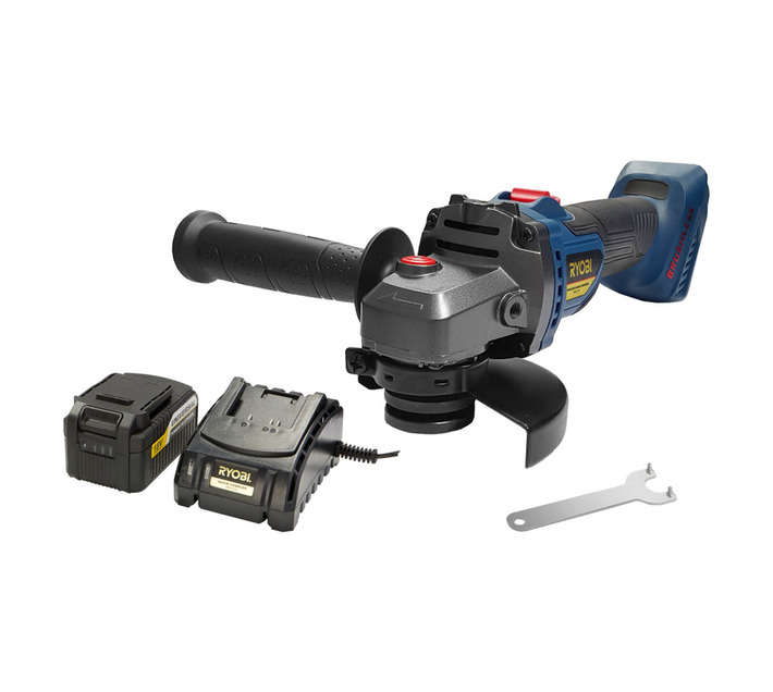 Ryobi Cordless Angle Grinder 18V XBG-115K Builders Tools and
