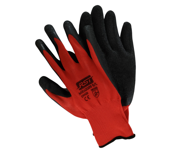 RST MBS0009 Size 10 Crinkle Latex Safety Glove Builders Safety