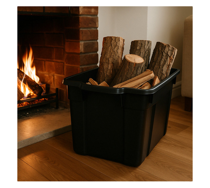 Addis Rough Tote Black 68 L Builders Decor Furniture and Home - Main Image