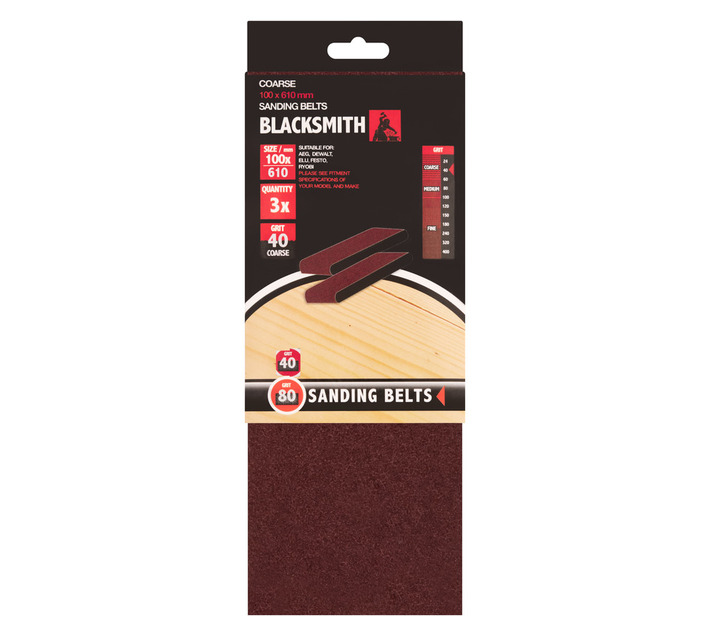 Bosch Professional Sanding Belt 3-Pack - Super Effective On Wood & Paint (100x620mm, Grit 60)