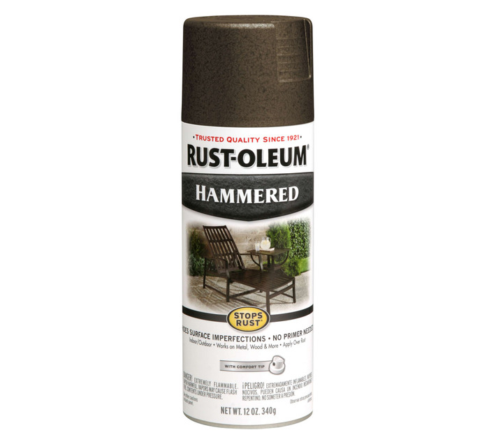 Rust-Oleum Spray Paint Stops Rust Hammered Dark Bronze 340 g