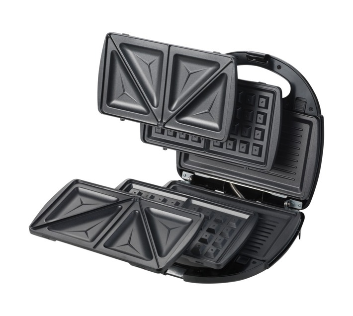Kenwood Accent Collection Sandwich Maker Black and Silver 750 W