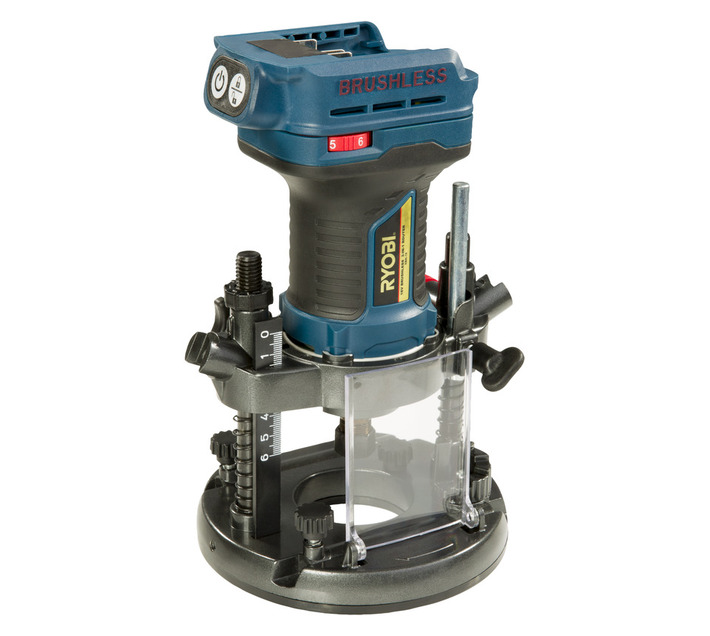 Ryobi in Cordless Brushless 18V Li-Ion Router XBR-18 Excludes