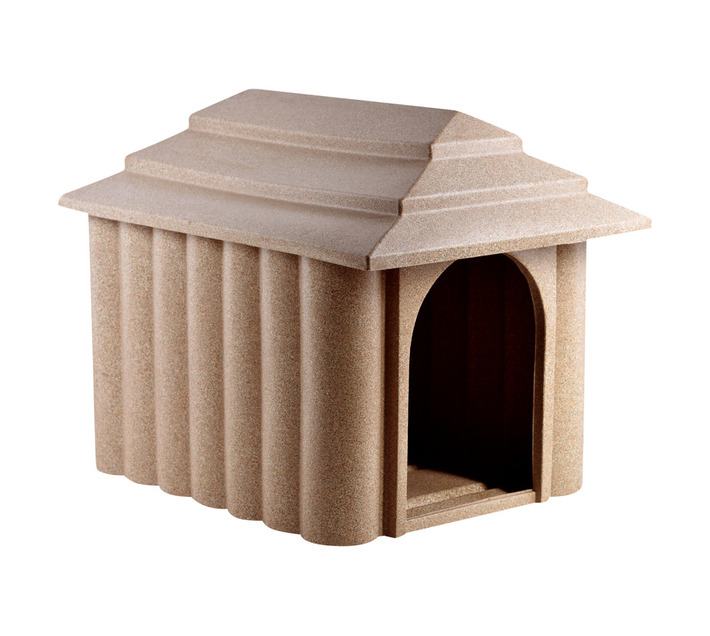 JoJo Medium Dog Kennel Marble Sandstone Builders Outdoor Garden