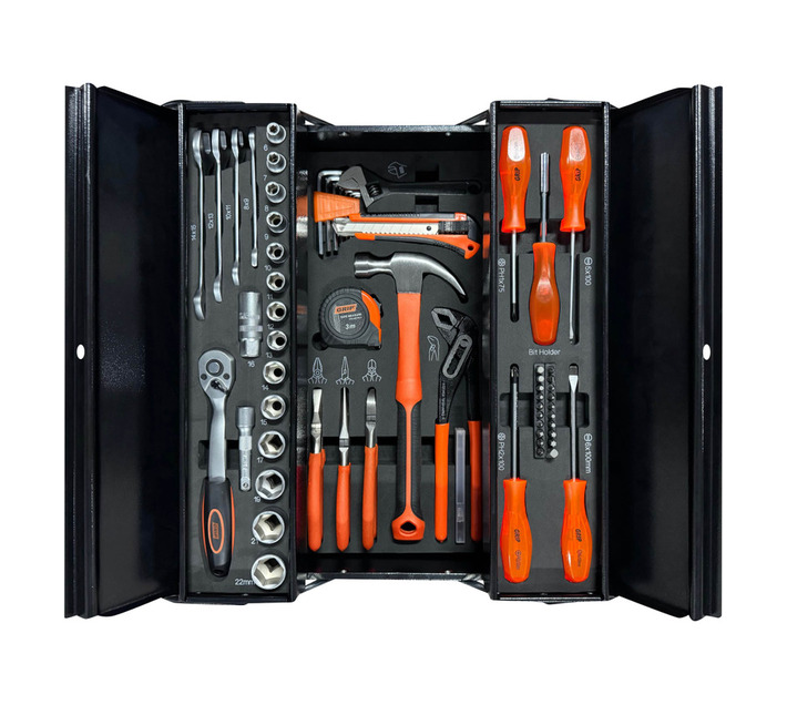 Grip 72-Piece Professional Tool Kit with Metal Case Comprehensive