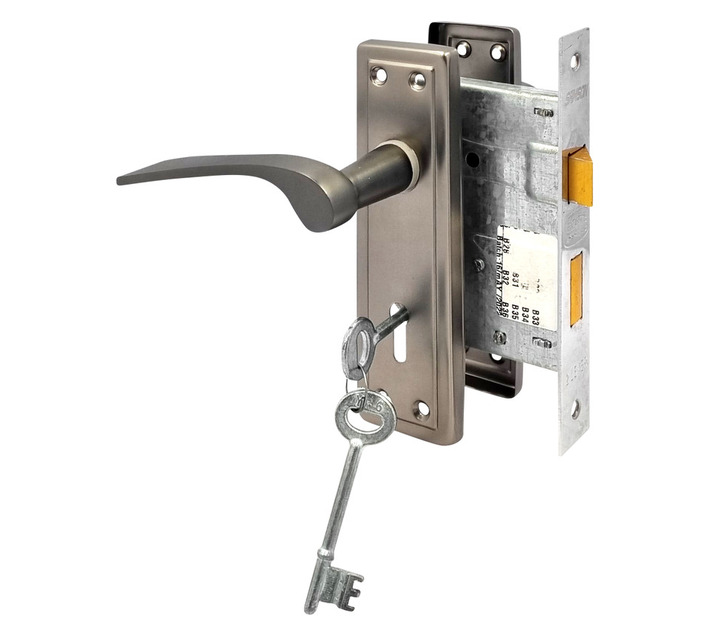 Builders 2 Lever Aspen Lock Set Grey 152 mm - Exclusive to